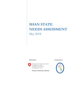 SHAN STATE NEEDS ASSESSMENT May 2018