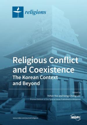 Religious Conflict and Coexistence and Conflict Religious Yohan Lee Yoo Song-Chong and • ﻿