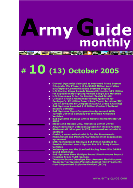 Army Guide Monthly • Issue #10 (13) • October 2005