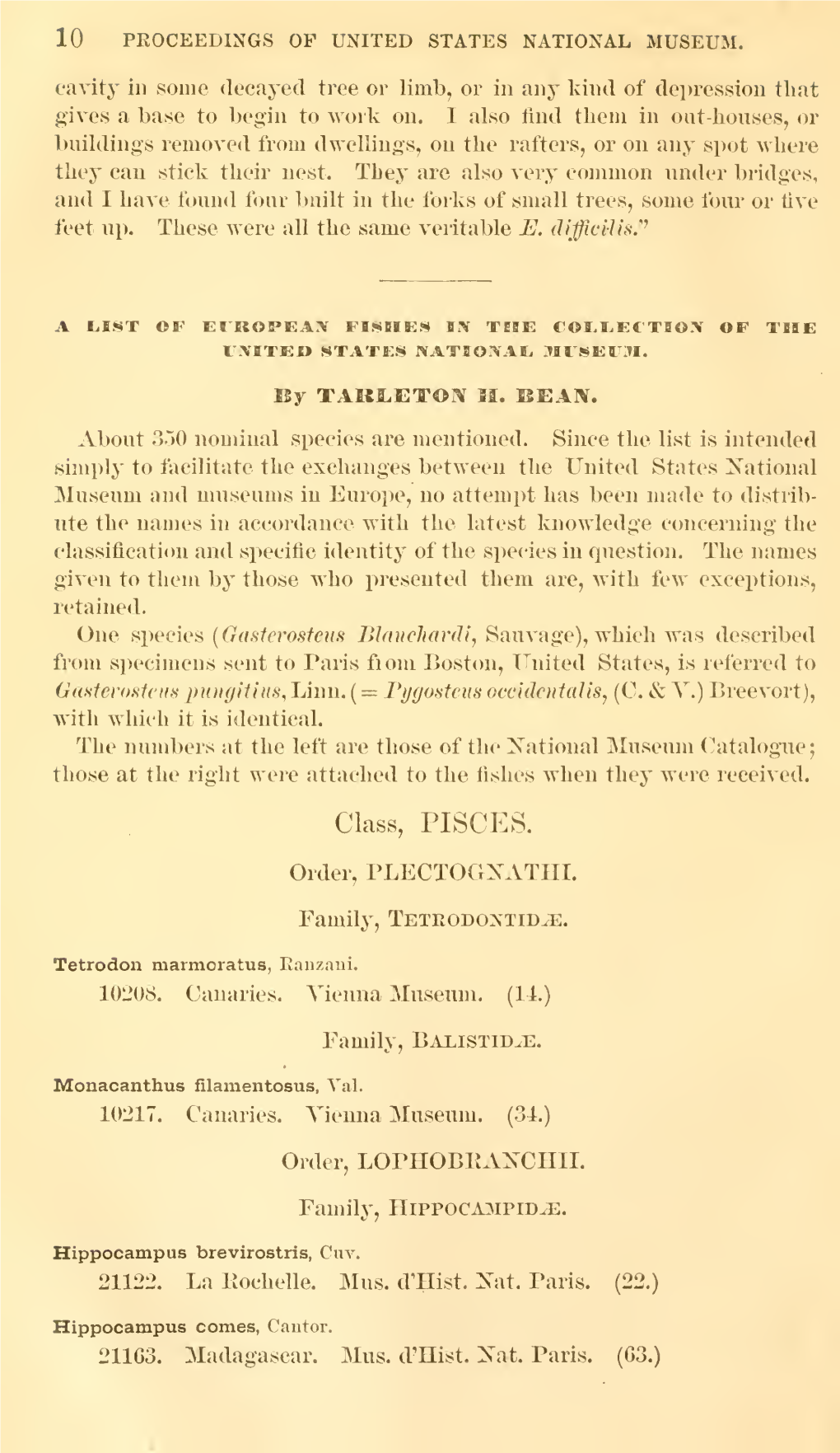 Proceedings of the United States National Museum