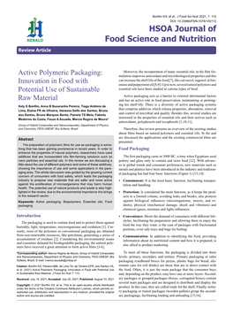 Active Polymeric Packaging