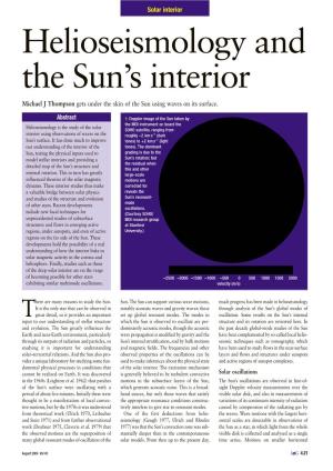 Helioseismology and the Sun's Interior