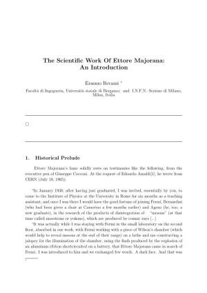 The Scientific Work of Ettore Majorana