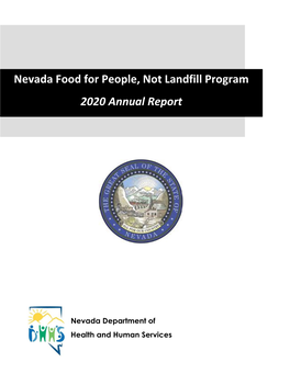 Nevada Food for People, Not Landfill Program 2020 Annual Report