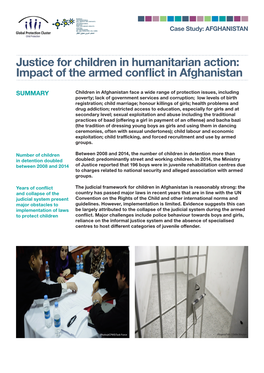 Justice for Children in Humanitarian Action: Impact of the Armed Conflict in Afghanistan
