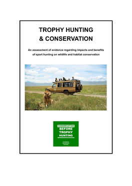 Trophy Hunting and Conservation