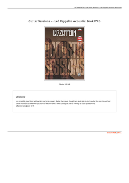 Download Doc ~ Guitar Sessions -- Led Zeppelin Acoustic: Book