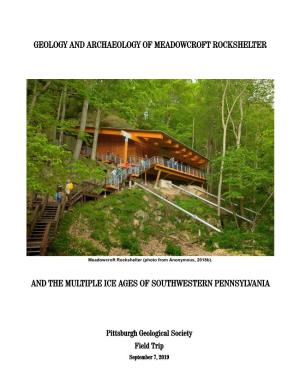 Geology and Archaeology of Meadowcroft Rockshelter and the Multiple Ice Ages of Southwestern Pennsylvania