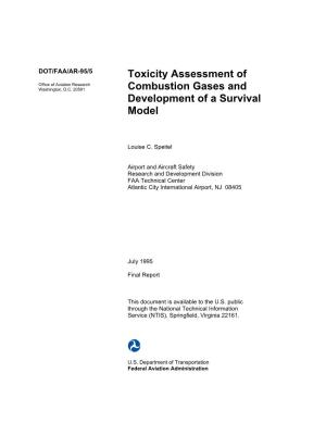 Toxicity Assessment of Combustion Gases and Development of A