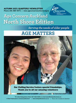 Age Concern Auckland North Shore