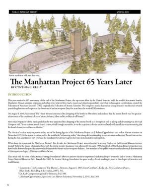E Manhattan Project 65 Years Later by CYNTHIA C