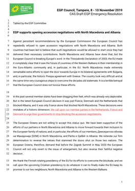 EGP Supports Opening Accession Negotiations with North Macedonia and Albania 6