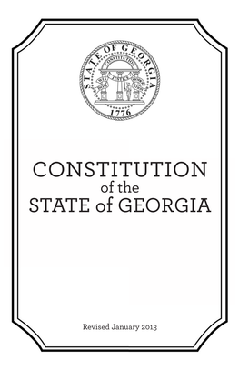 CONSTITUTION of the STATE of GEORGIA