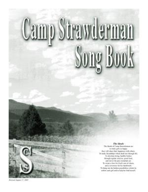 Camp Strawderman Song Book