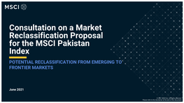 Consultation Pakistan