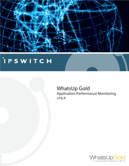 Whatsup Gold Application Performance Monitoring Guide