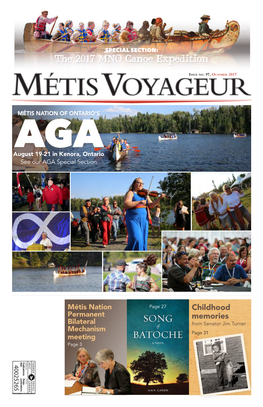 The 2017 MNO Canoe Expedition MNO Canoe the 2017 See Our AGA Special Section See Our AGA Special