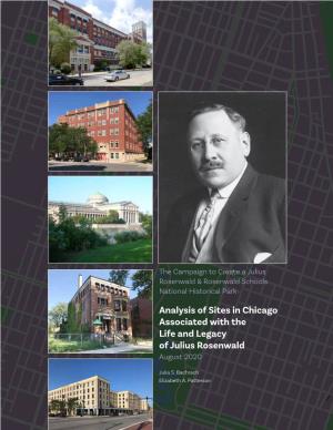 Analysis of Sites in Chicago Associated with Julius Rosenwald