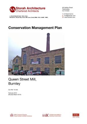 Conservation Management Plan Queen Street Mill, Burnley