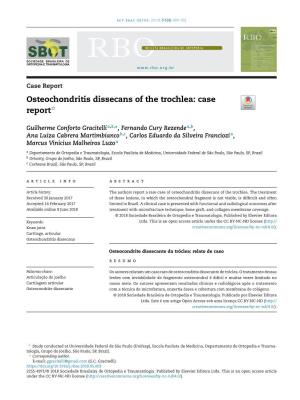 Osteochondritis Dissecans of the Trochlea: Case Reportଝ