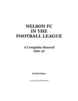 Nelson Fc in the Football League