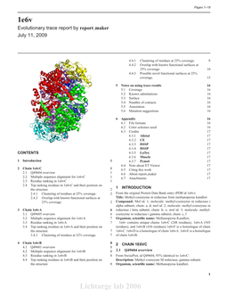 1E6v Lichtarge Lab 2006