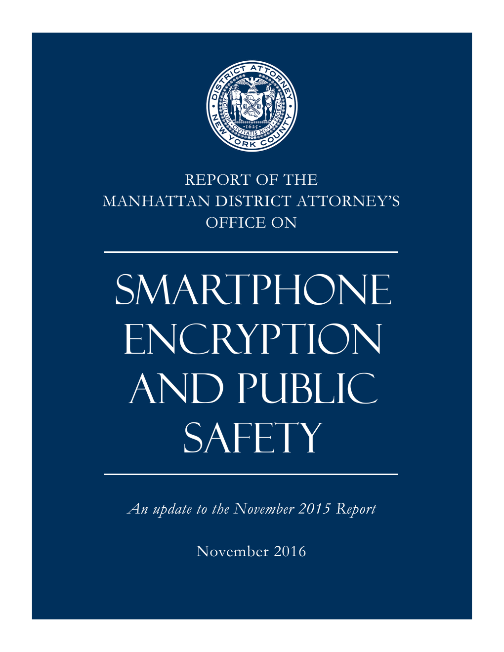 Smartphone Encryption and Public Safety