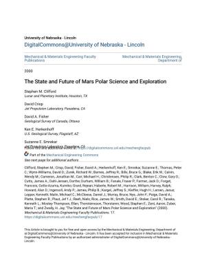 The State and Future of Mars Polar Science and Exploration