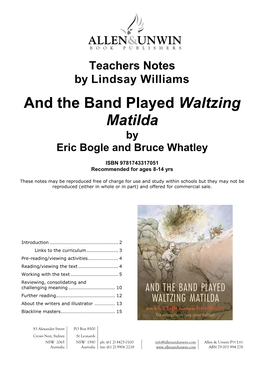 And the Band Played Waltzing Matilda by Eric Bogle and Bruce Whatley