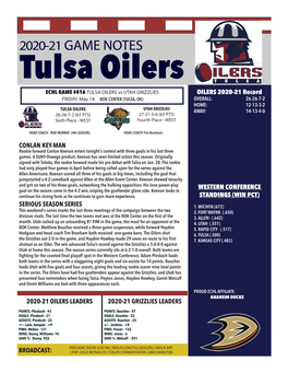 2020-21Game Notes