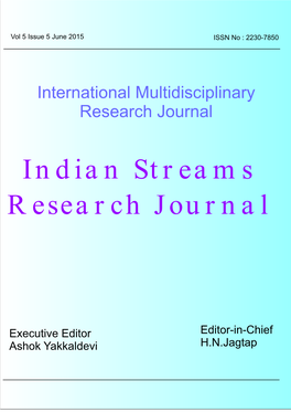 Indian Streams Research Journal