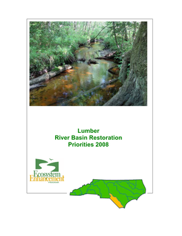 Lumber River Basin Restoration Priorities 2008 1