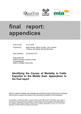 W.LIV.0252 Final Report APPENDICES