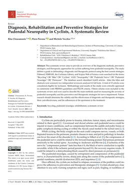 Diagnosis, Rehabilitation and Preventive Strategies for Pudendal Neuropathy in Cyclists, a Systematic Review