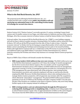 What Is the Red Rock Resorts, Inc. IPO? Maya Holmes the Proposed Stock Offering by Red Rock Resorts, Inc