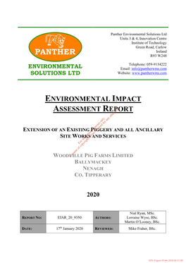 Environmental Impact Assessment Report