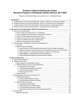 SCEC5 Proposal Is Well Aligned with the NSF and USGS Strategic Plans