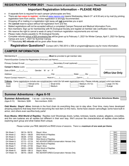 Mail-In Registration Form