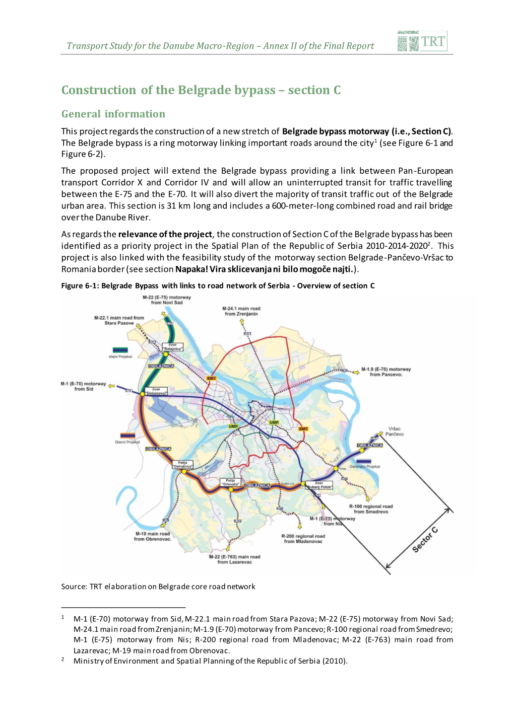 Construction of the Belgrade Bypass – Section C