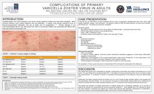 Complications of Primary Varicella Zoster Virus in Adults