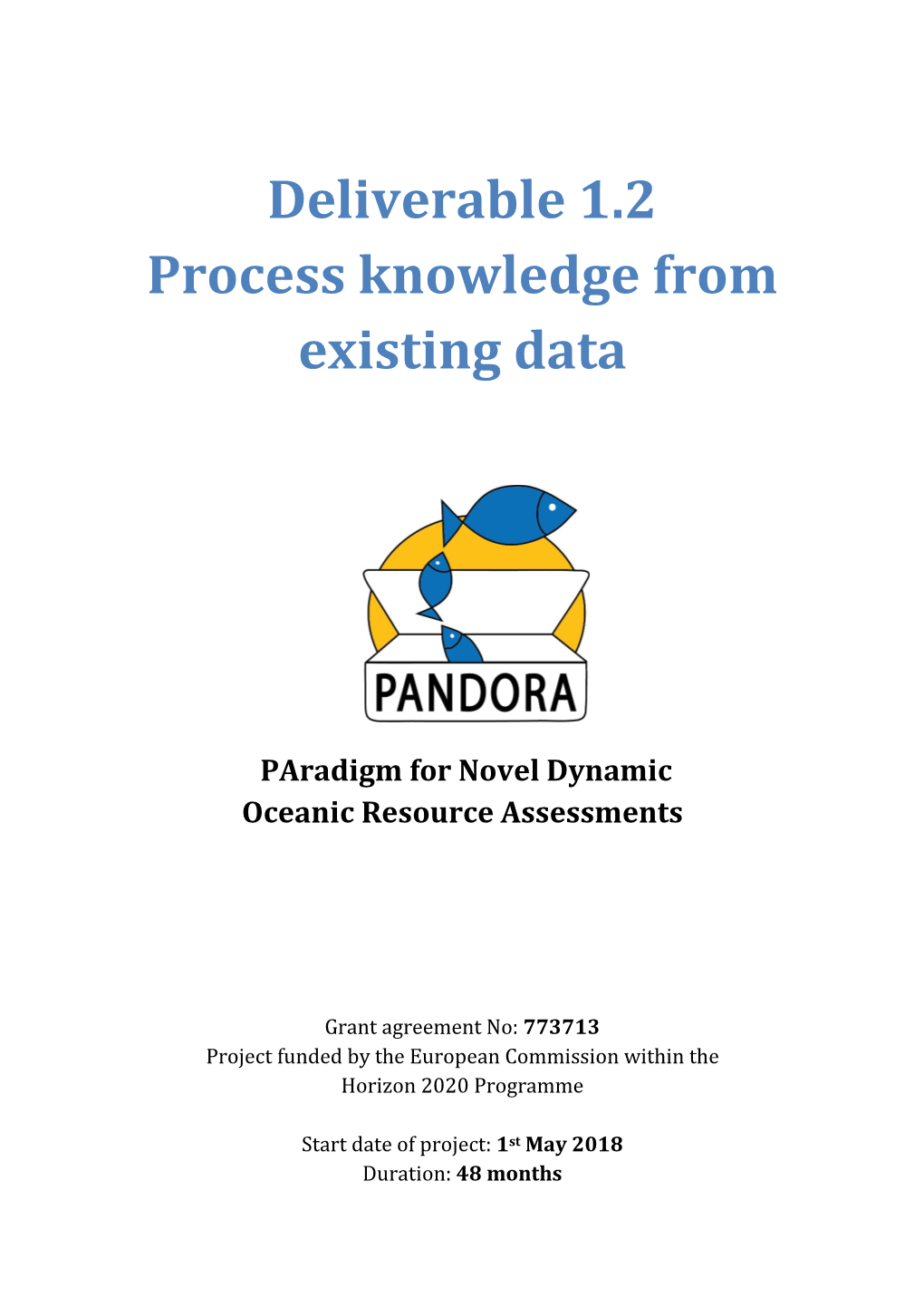 Deliverable 1.2 Process Knowledge from Existing Data