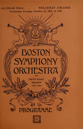 Boston Symphony Orchestra Concert Programs, Season 51,1931-1932, Trip