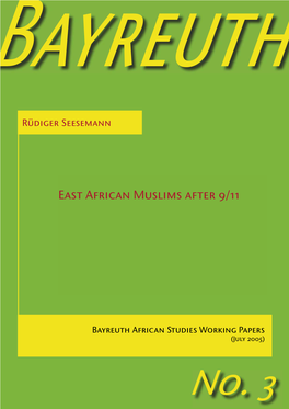 East African Muslims After 9/11