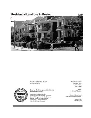 592 Residential Land Use in Boston