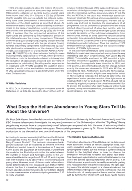 What Does the Helium Abundance in Young Stars Tell Us About the Universe?