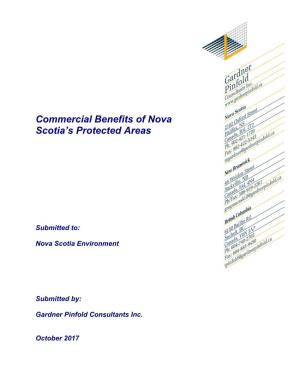 Commercial Benefits of Nova Scotia's Protected Areas