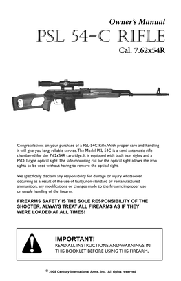 PSL-54C Rifle.D Layout 1.Qxd