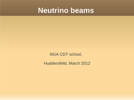 Neutrino Beams