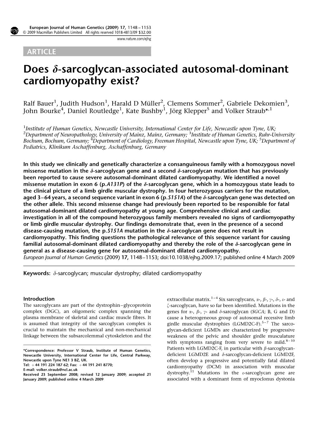 Sarcoglycan-Associated Autosomal-Dominant Cardiomyopathy Exist&Quest