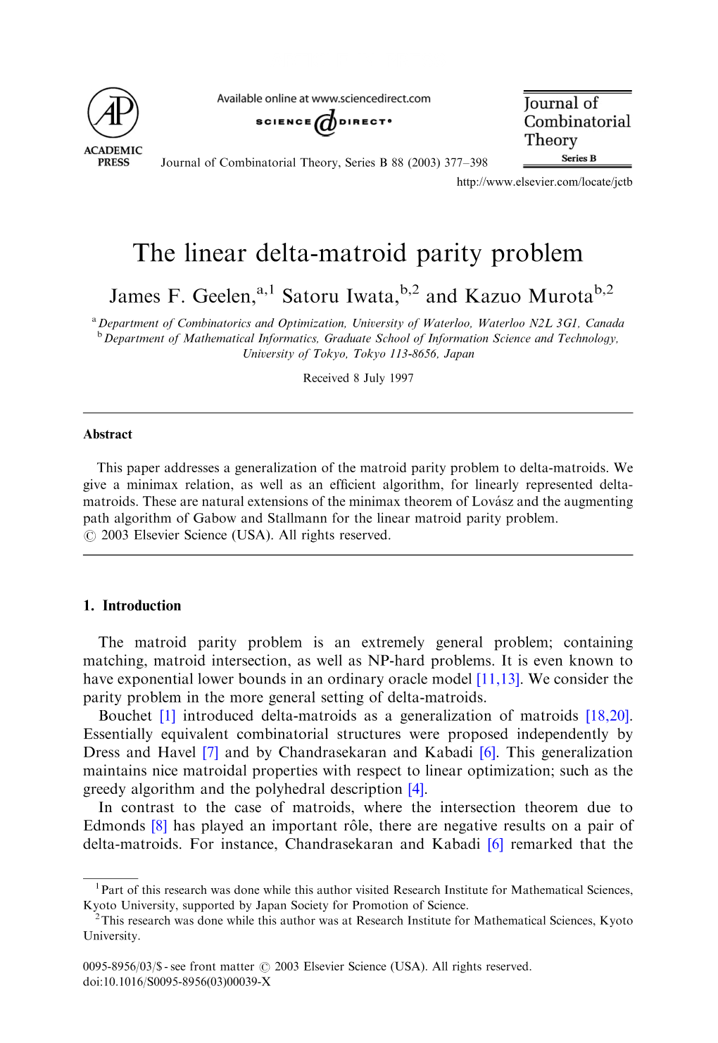 The Linear Delta-Matroid Parity Problem